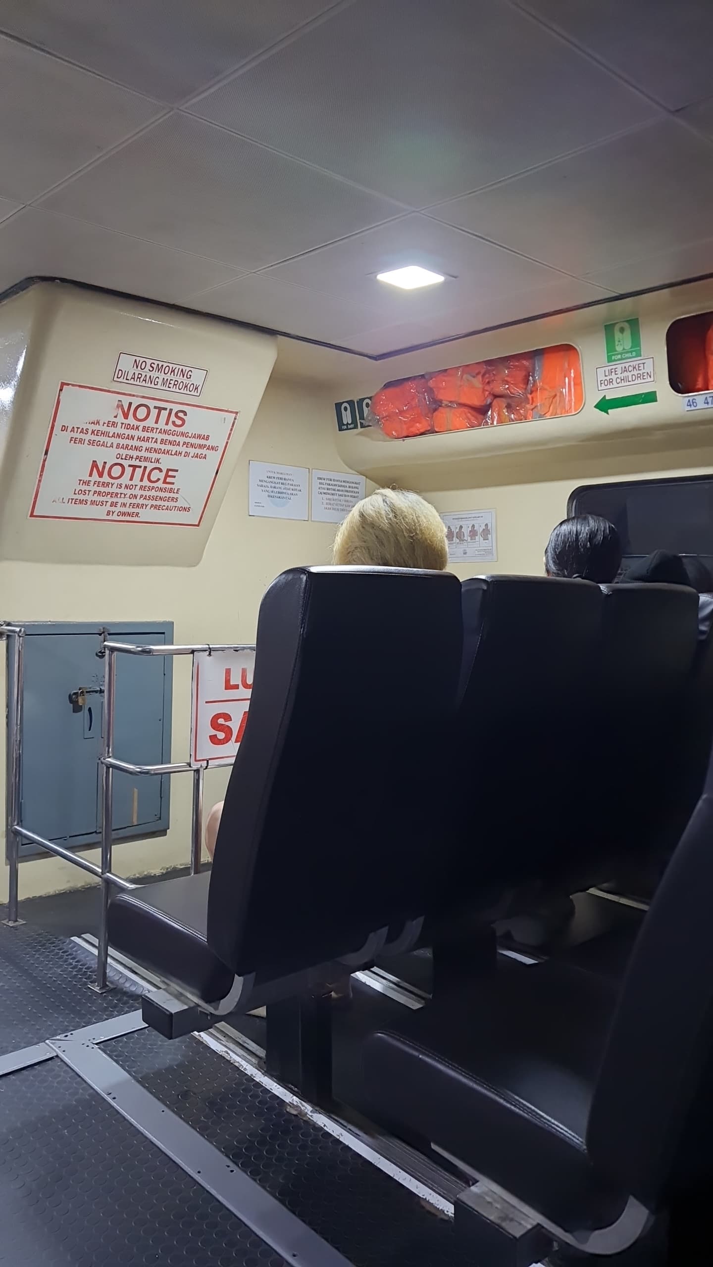 Blue water Ferry - Interior